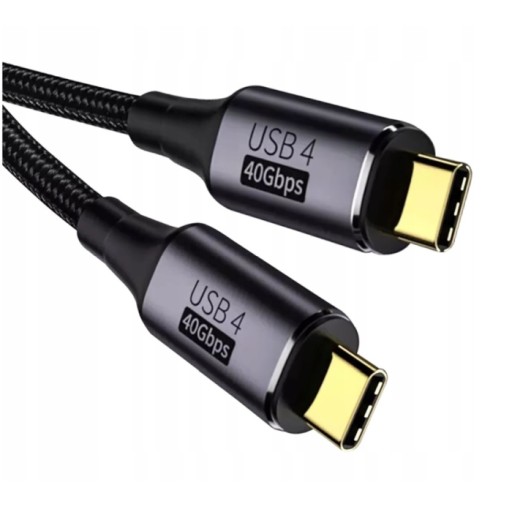Kabel USB 4.0 USB-C 40Gbps Thunderbolt 8K - 1m