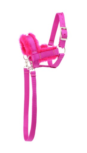 Mustang Kantar Hobby Horse podszywany + wodze rozm. ( A3 ) fuksja