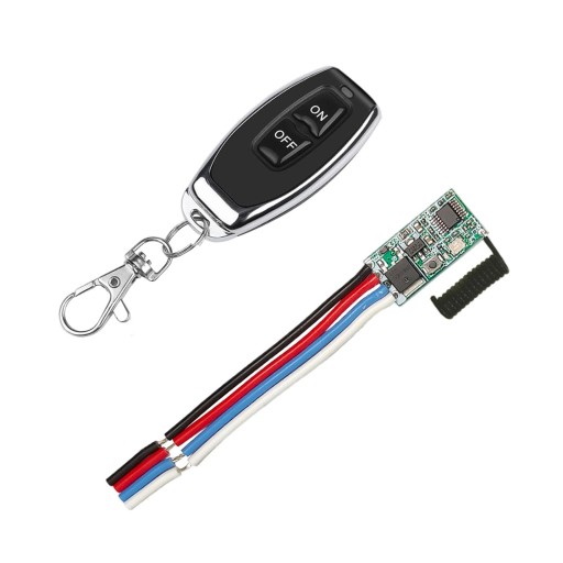 Bezprzewodowy pilot zdalnego sterowania DC 12 V RF 433 MHz Włącz i wyłącz czarną antenę