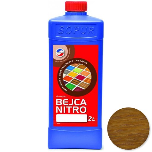 Bejca nitro do drewna SOPUR 2l oranż 23-05