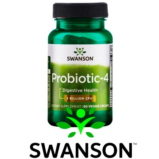SWANSON Probiotic-4 Probiotyk JELITA LACTOBACILLUS
