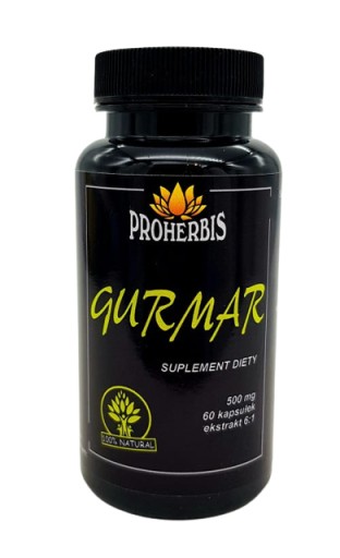GURMAR (Gymnema sylvestre) EKSTRAKT 500MG x 60KAPS