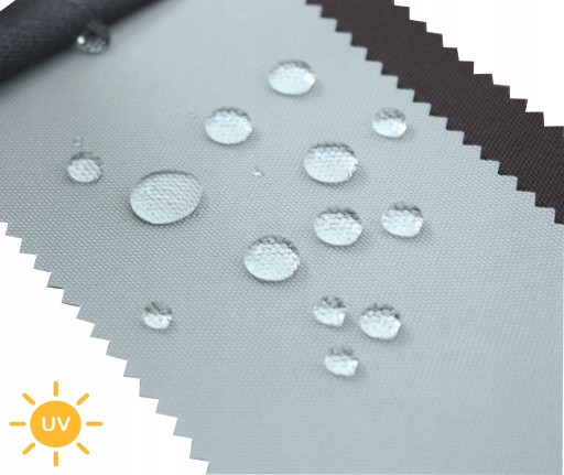 Tkanina materiał do łodzi jachtów powleczona UV+/PU - AQUASEA Szary 4003