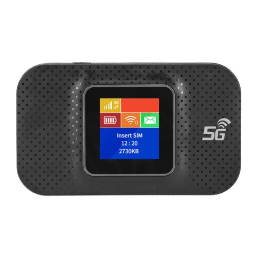 PRZENOŚNY MODEM ROUTER WIFI 4G LTE NA KARTĘ SIM 1,44 CALA CZARNY