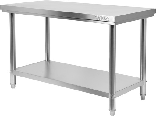 STÓŁ BLAT ROBOCZY SKŁADANY Z PÓŁKĄ 1500x700xH850MM