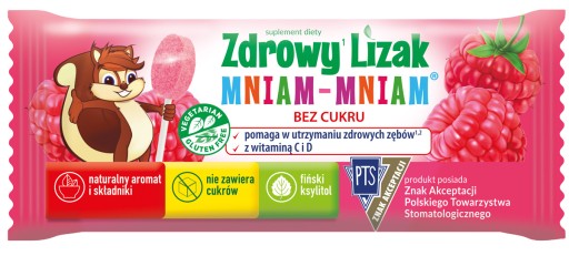 Starpharma Zdrowy Lizak Mniam-Mniam MALINA 1szt