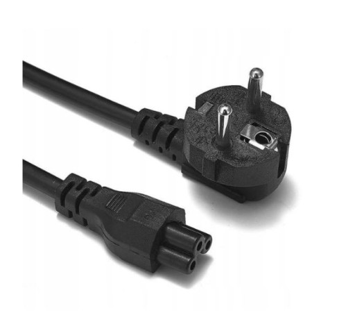 Kabel zasilający koniczynka do laptopa monitora