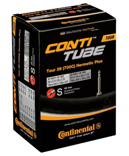 DĘTKA CONTINENTAL Tour 28 Hermetic Plus 28X1.5-1.75 (32/47-622) FV 42MM