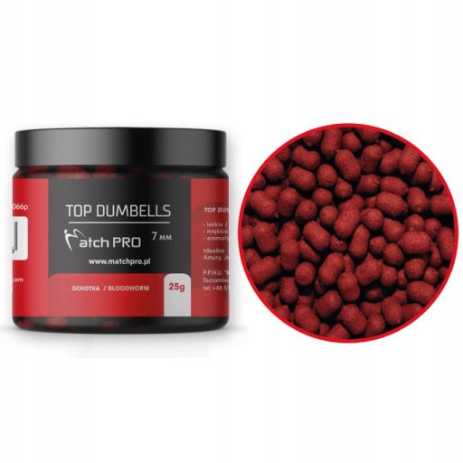 Top Dumbells Bloodworm 7mm Ochotka 25g Match Pro