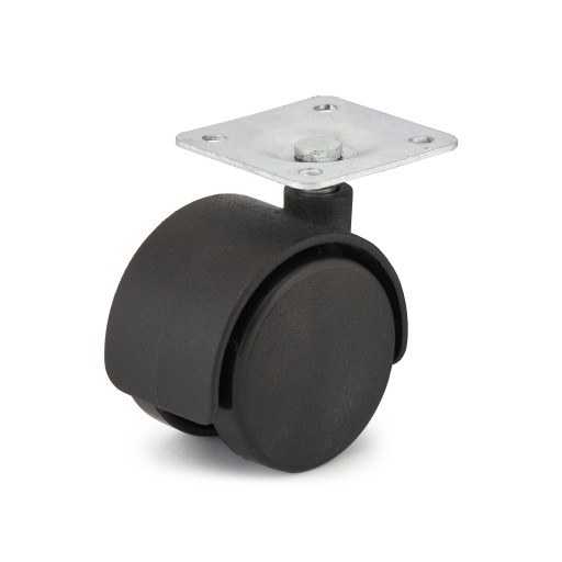 KÓŁKO KOŁO MEBLOWE SKRĘTNE OBROTOWE FI 40 MM