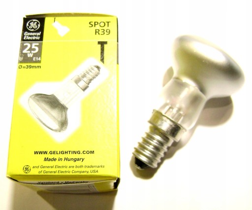 Żarówka REFLEKTOROWA Spot GE R39 25-30W E14 MATOWA