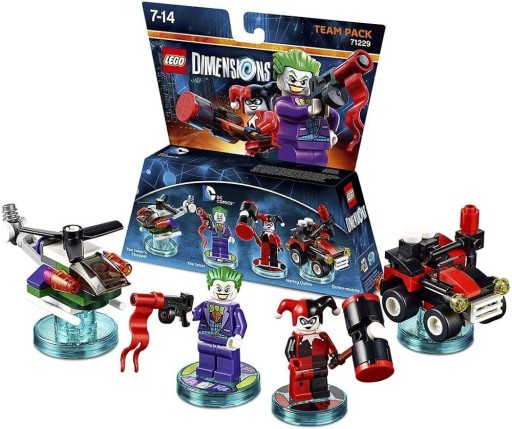 LEGO DIMENSIONS TEAM PACK DC COMICS HARLEY 71229 JOKER