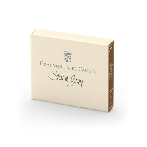 Naboje Graf Von Faber-Castell - Stone Grey, 6 szt