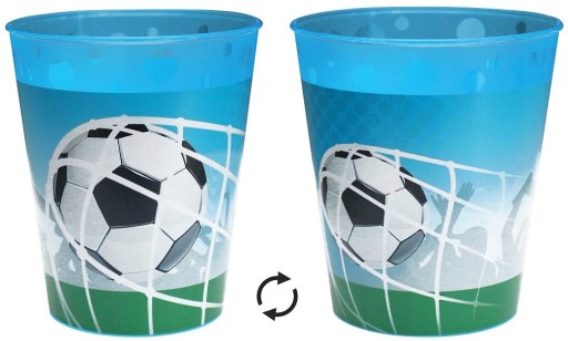 Kubek Wielorazowy Football z Motywem Piłki Nożnej do Mycia w Zmywarce 1 szt