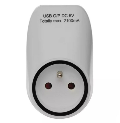 WTYCZKA do gniazdka 2 x USB EMOS