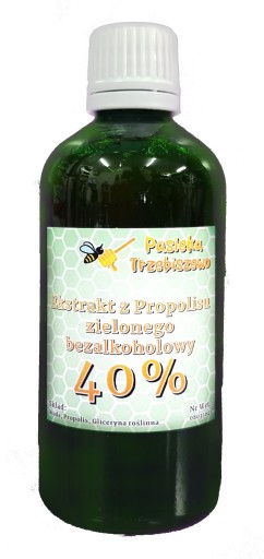Propolis Ekstrakt Bezalkoholowy z Propolisu Zielonego 40%
