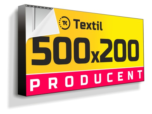 Kaseton reklamowy LED TEXTIL 500x200cm