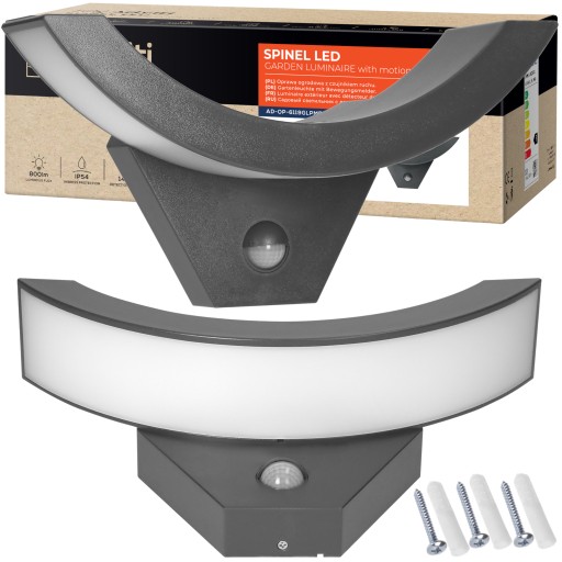 Lampa Ścienna LED z Czujnikiem Ruchu Zmierzchu 20W