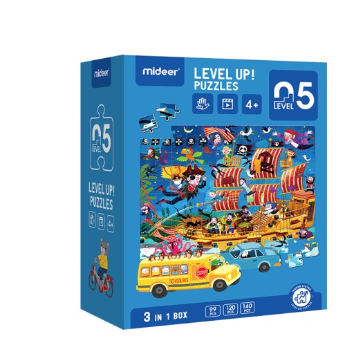 Mideer Puzzle progresywne 3w1 AHOJ PRZYGODO 05 4+