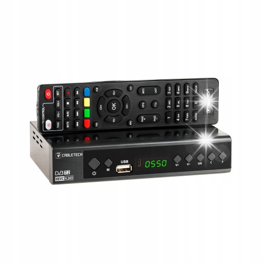 Dekoder DVB-T2 H.265 HEVC Tuner Telewizji Cyfrowej Naziemnej Cabletech