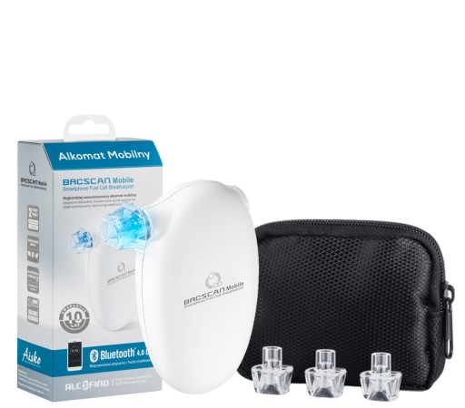 Alkomat BACscan Mobile z Bluetooth 4.0 + certyfikat, kalibracje