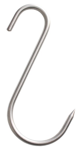 Hak nierdzewny S6 160mm 1sztuka