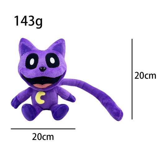New Smiling Critters Terrifying Animal Series Purple Cat Doll Blue Elephant