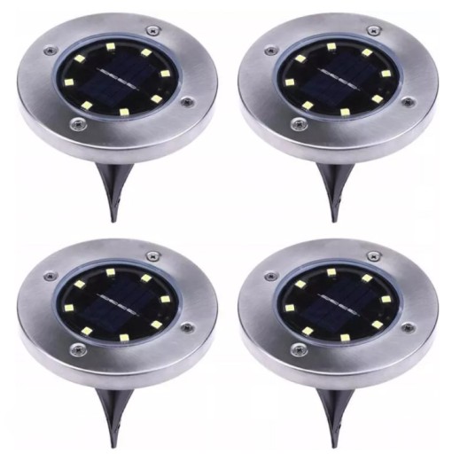 4x Lampa SOLARNA Ogrodowa LED Wbijana Najazdowa