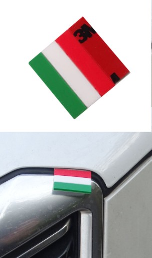ALFA FIAT LANCIA MASERATI FLAGA WŁOCH EMBLEMAT