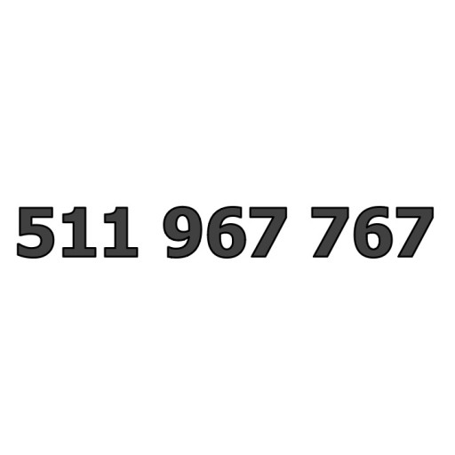 511 967 767 Starter Nju Mobile ZŁOTY ŁATWY PROSTY NUMER KARTA SIM