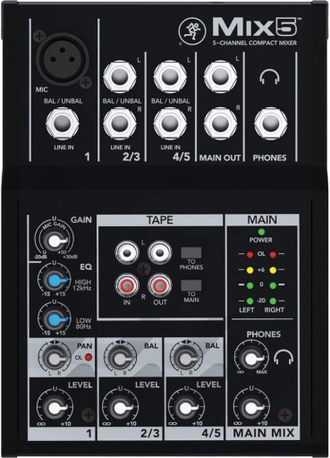 Mackie MIX 5 Mikser Analogowy