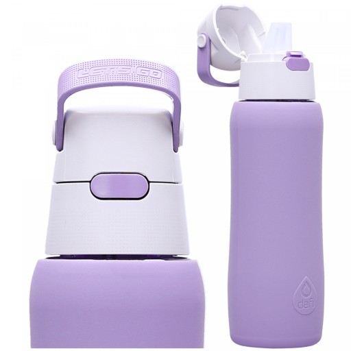 Bidon dla dziecka w etui 700ml / Butelka filtrująca Dafi lawendowa 0,7l