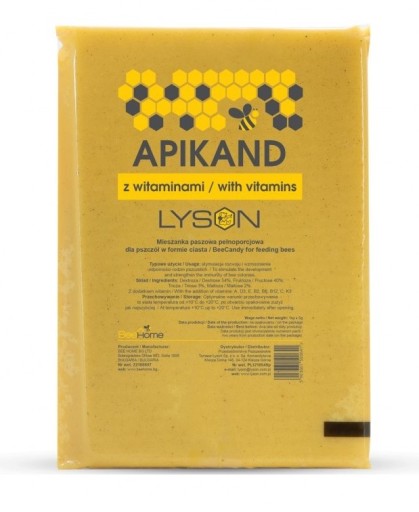 APIKAND EXTRA Z WITAMINAMI 20 KG CIASTO POKARM