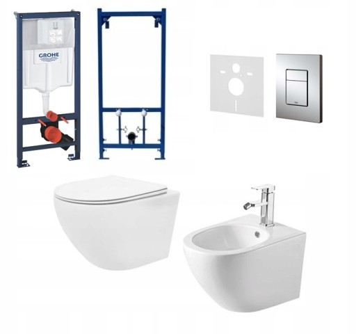 STELAŻ GROHE MISA WC VERA BIDET RIMLESS VELDMAN