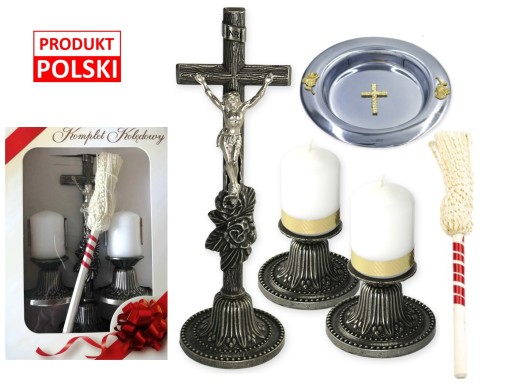 KOMPLET ZESTAW KOLĘDOWY *INRI* kolęda - srebrny