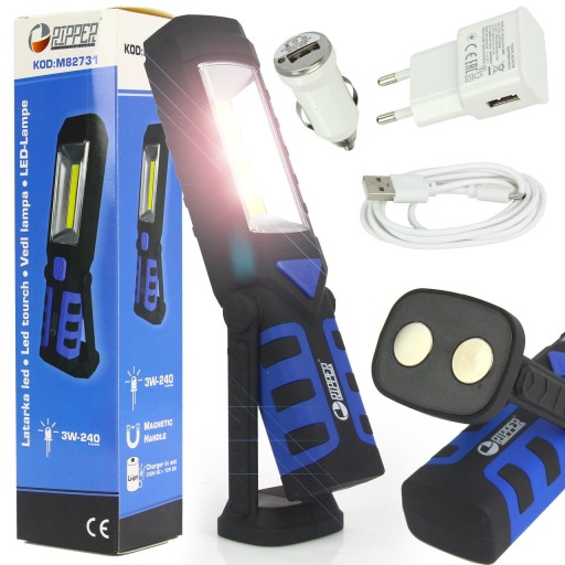 LATARKA LAMPA WARSZTATOWA LAMPKA LED Z MAGNESEM