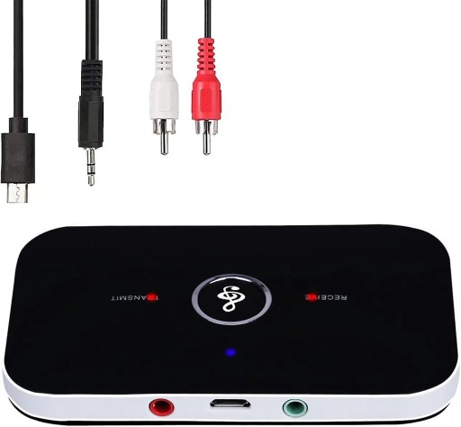 Bluetooth 5.0 Transmitter Receiver, 2-in-1 Wireless Portable Stereo Audio