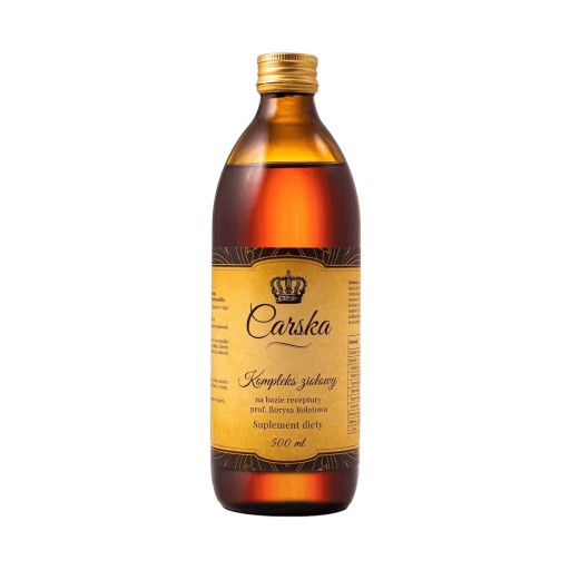 ZAKWAS CARSKA WÓDKA Zakwas Żołądkowy BALSAM BOŁOTOWA 500 ml Oryginalny