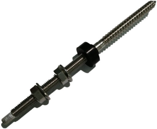 ŚRUBA DWUGWINTOWA M10x200 NIERDZEWNA A2 z EPDM