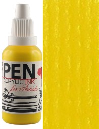 Renesans PEN Tusz do aerografu ŻÓŁTA TRWAŁA 35 ml.