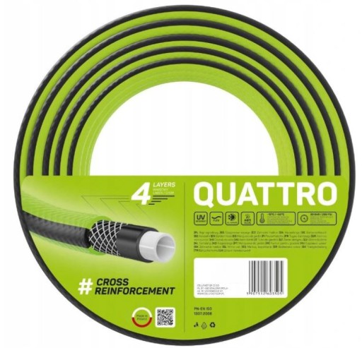 WĄŻ QUATTRO 1/2 x 25m 4 WARTWY OGRODOWY CELLFAST