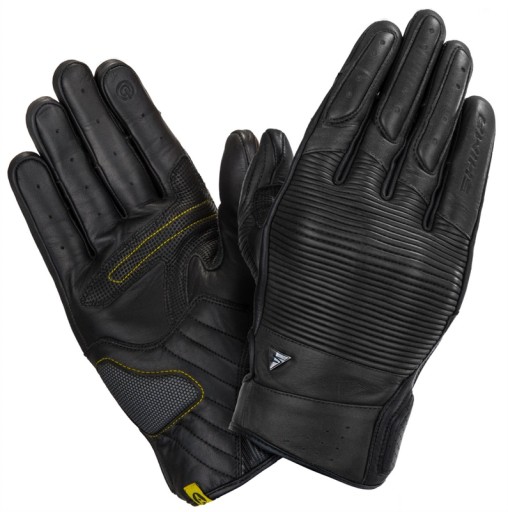 SHIMA BLAKE BLACK Rękawice motocyklowe skórzane krótkie męskie GRATISY