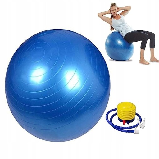 PIŁKA GIMNASTYCZNA FITNESS 65CM REHABILITACYJNA