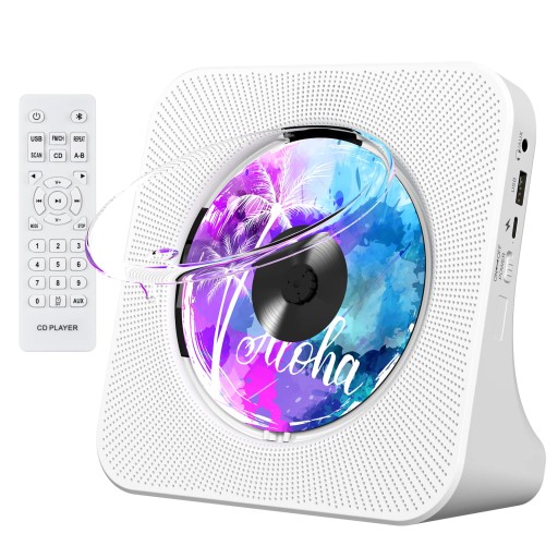 Przenośny odtwarzacz CD z Bluetoothem Podwójne odtwarzacze Hi-Fi AUX i USB