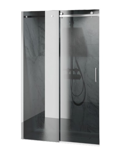 Czarne Drzwi Prysznicowe Przesuwne 8mm D20VG 170cm