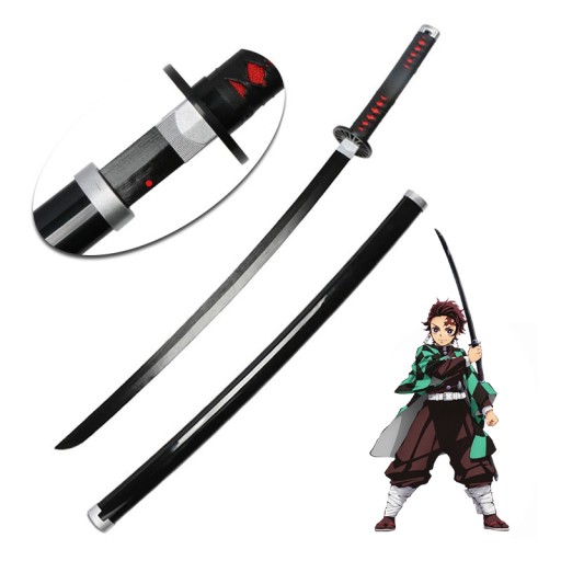 DREWNIANY MIECZ KATANA DEMON SLAYER COSPLAY ANIME