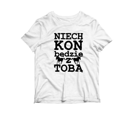 KOŃ Koszulka t-shirt bawełniana MĘSKA Z KONIEM KONIARZE PREZENT mikołajki L