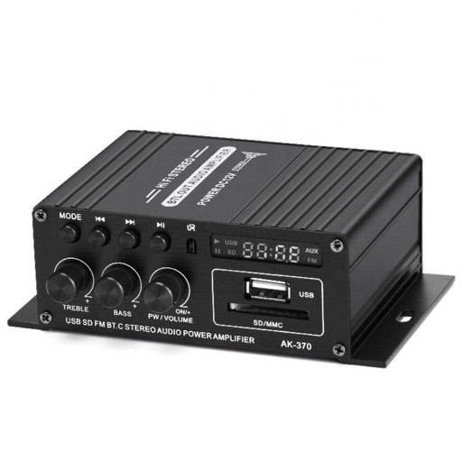 AMPLITUNER WZMACNIACZ STEREO BLUETOOTH RADIO MP3