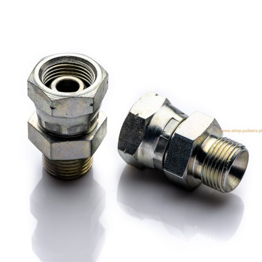 Redukcja 3/8'' - 1/2'' wkrętno-nakrętna stal