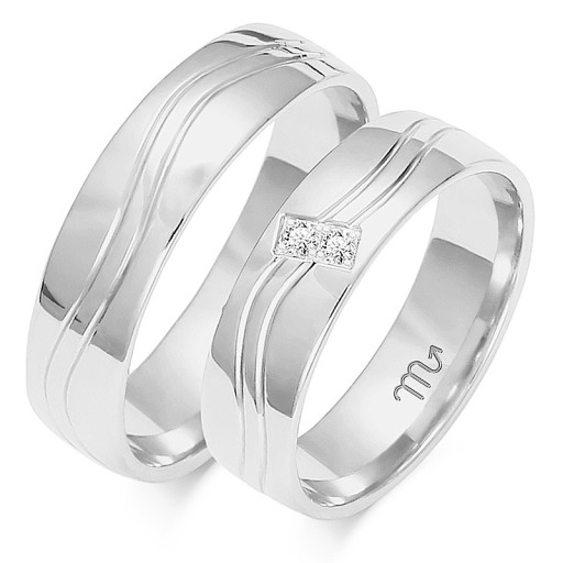 ZŁOTE OBRĄCZKI ŚLUBNE PRÓBA 585 DIAMENT M.JOPEK